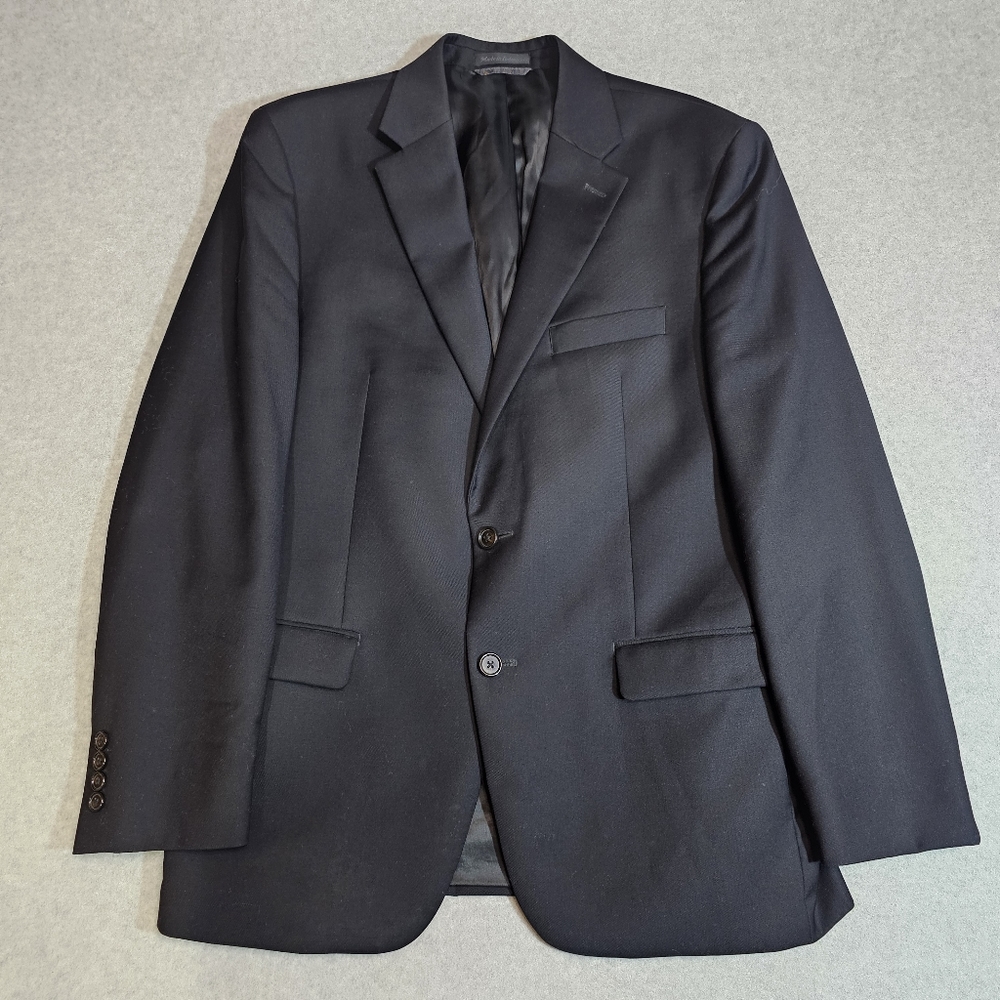 Lauren Ralph Lauren Mens Wool 2-Button Blazer Size 40R Black